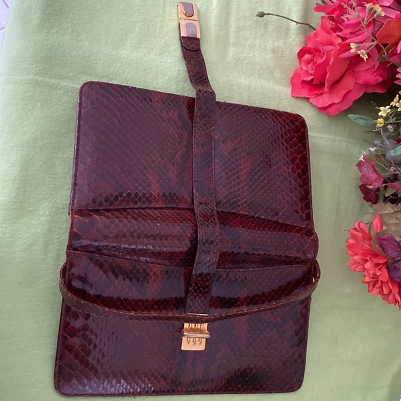 Vintage genuine python skin bag. - Picture 14 of 16